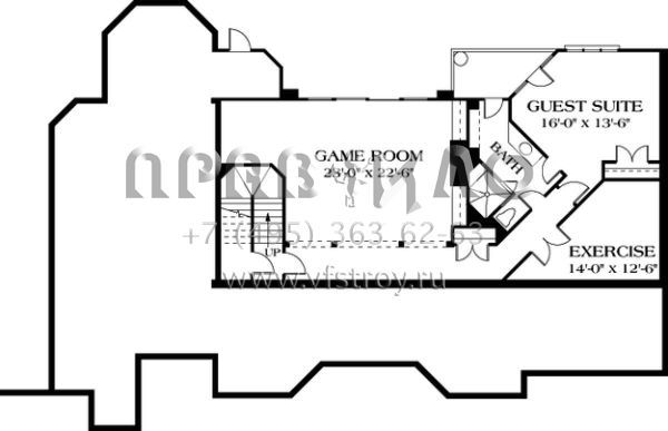 Проект двухэтажного дома с гаражом на три и более машин в прибрежном стиле S5-528 (3323-00420)
