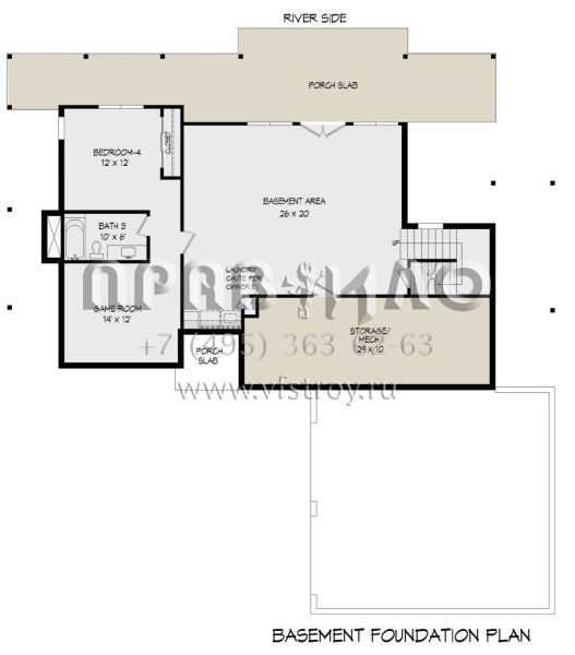Проект двухэтажного дома с гаражом на две машины в современном стиле S5-319 (940-00714)