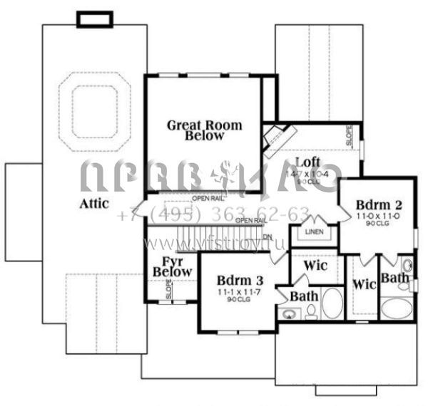 Проект двухэтажного дома с гаражом на две машины в английском стиле S5-262 (009-00253)