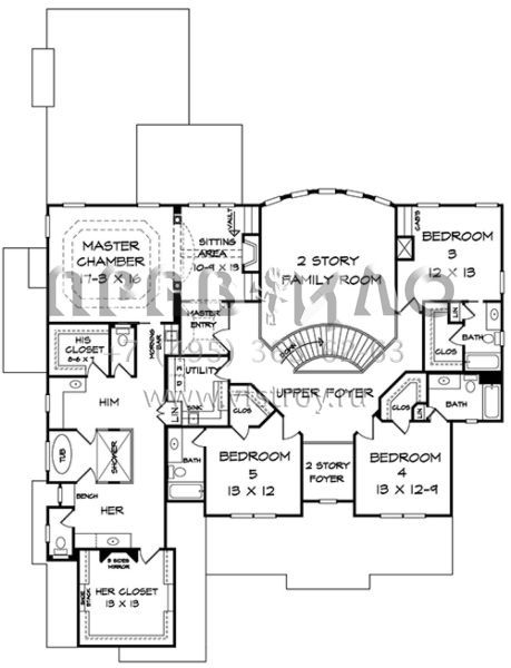 Проект двухэтажного дома с гаражом на три и более машин в английском стиле S5-448 (6082-00038)