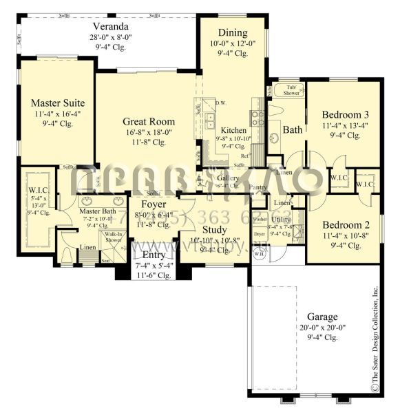 Проект одноэтажного дома с гаражом на две машины в современном стиле S5-169 (8436-00050)