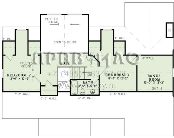 Проект двухэтажного дома с гаражом на одну машину в стиле Шале S5-199 (110-01029)