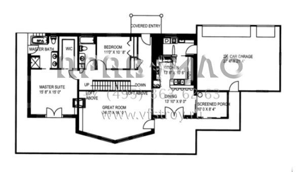 Проект двухэтажного дома с гаражом на две машины в скандинавском стиле S5-277 (039-00208)