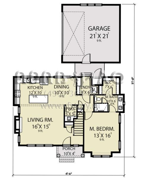 Проект двухэтажного дома с гаражом на две машины в современном стиле S5-173 (2464-00040)