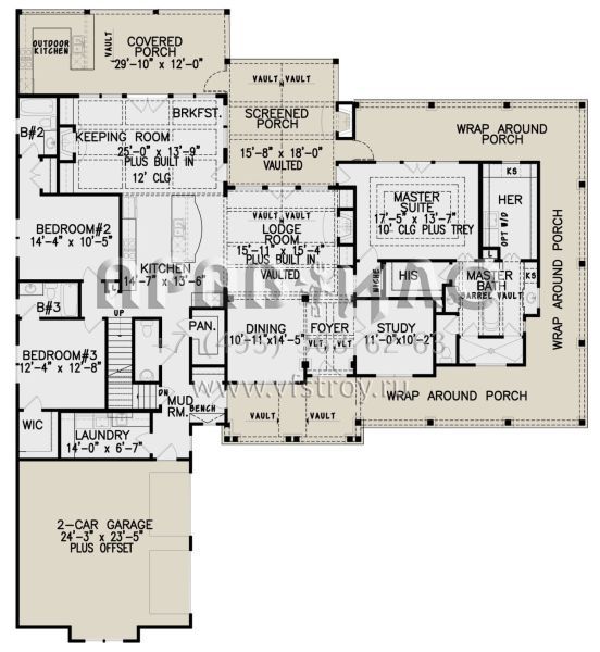 Проект двухэтажного дома с гаражом на две машины в современном стиле S5-349 (699-00301)