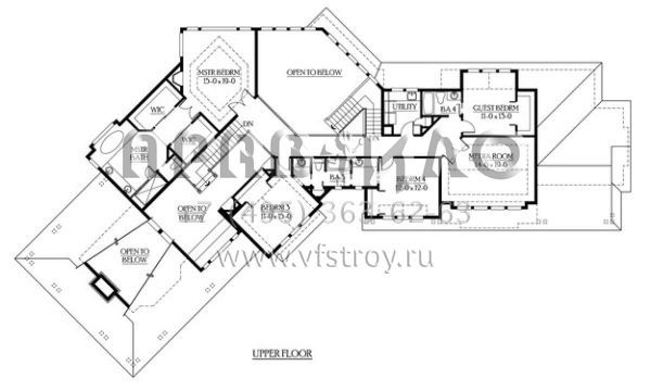 Проект двухэтажного дома с гаражом на три и более машин в скандинавском стиле S5-406 (341-00273)