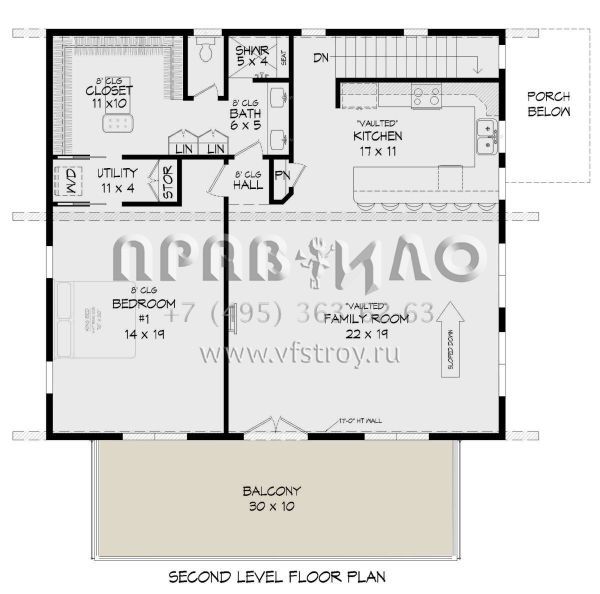 Проект трехэтажного дома с гаражом на две машины в современном стиле S5-160 (940-00358)