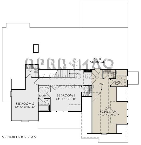 Проект двухэтажного дома с гаражом на две машины в стиле Ранчо S5-260 (8594-00470)