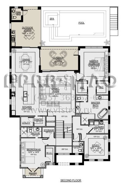 Проект трехэтажного дома с гаражом на две машины в современном стиле S5-344 (5565-00078)