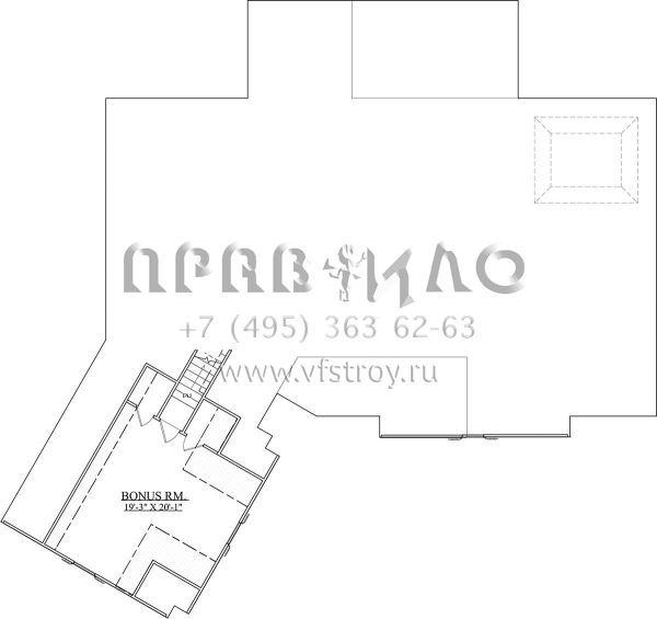 Проект двухэтажного дома с гаражом на две машины в американском стиле S5-278 (6939-00009)