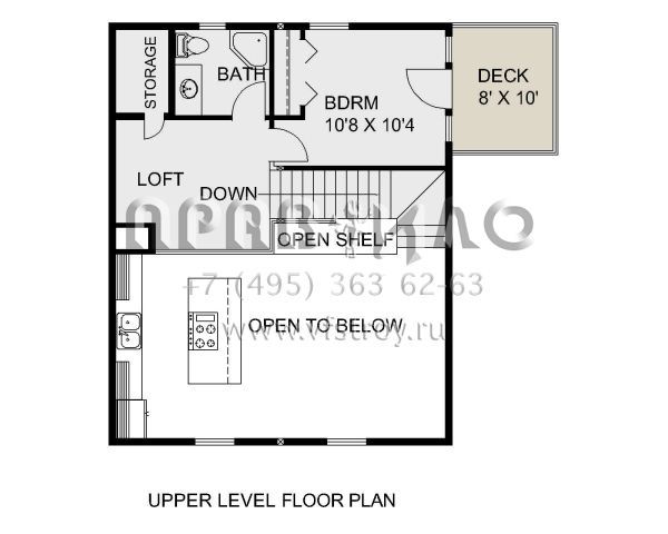 Проект двухэтажного дома без гаража в стиле Ранчо S5-111 (039-00746)