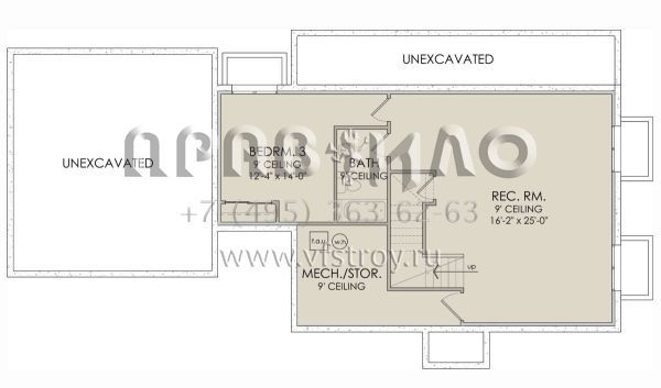 Проект двухэтажного дома с гаражом на две машины в современном стиле S5-169 (6422-00062)