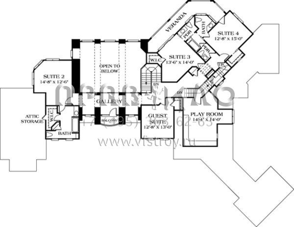 Проект двухэтажного дома с гаражом на три и более машин в современном стиле S5-634 (3323-00523)