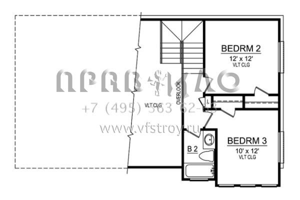 Проект двухэтажного дома без гаража в современном стиле S5-142 (5445-00001)