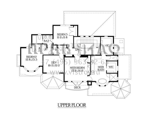 Проект двухэтажного дома с гаражом на три и более машин в стиле Шале S5-375 (341-00241)