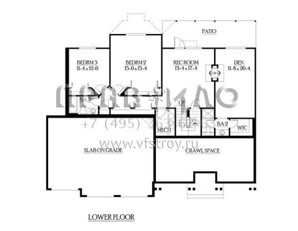 Проект двухэтажного дома с гаражом на три и более машин в американском стиле S5-294 (341-00184)