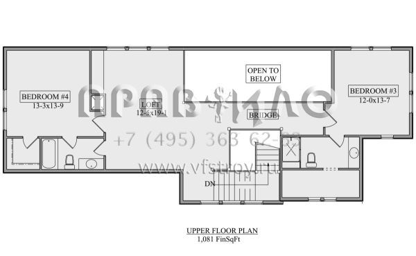 Проект двухэтажного дома с гаражом на три и более машин в американском стиле S5-341 (5631-00156)