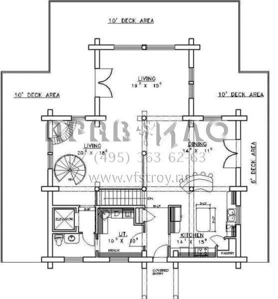 Проект двухэтажного дома без гаража в стиле Шале S5-384 (039-00026)