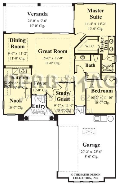 Проект одноэтажного дома с гаражом на две машины в прибрежном стиле S5-119 (8436-00053)