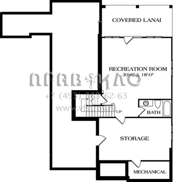 Проект двухэтажного дома с гаражом на три и более машин в английском стиле S5-397 (3323-00356)