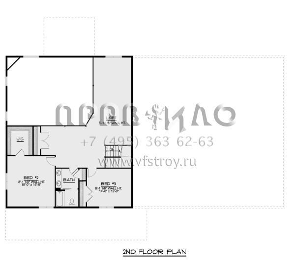 Проект двухэтажного дома с гаражом на две машины в стиле БарнХаус S5-295 (5032-00118)