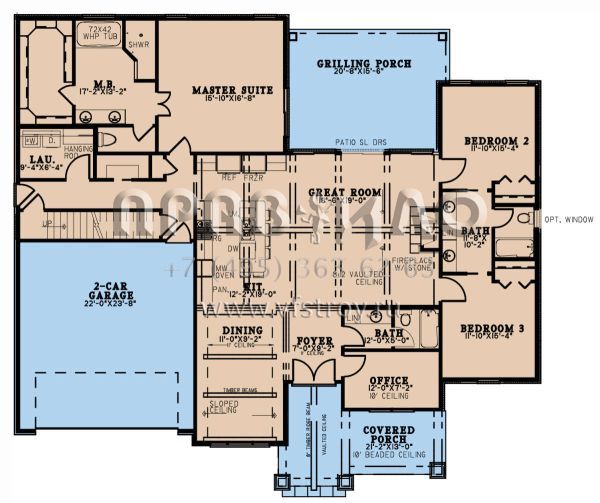 Проект двухэтажного дома с гаражом на две машины в американском стиле S5-218 (8318-00241)