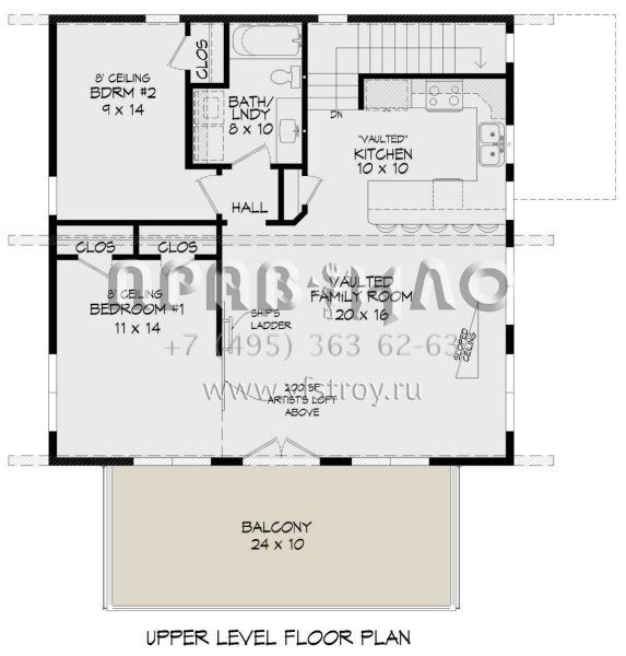 Проект двухэтажного дома с гаражом на две машины в современном стиле S5-166 (940-00555)