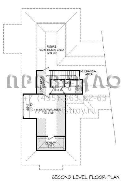 Проект двухэтажного дома с гаражом на три и более машин в американском стиле S5-304 (940-00061)