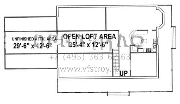 Проект двухэтажного дома с гаражом на две машины в стиле Ранчо S5-282 (039-00143)