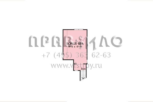 Проект одноэтажного дома с гаражом на две машины в стиле Ранчо S5-166 (2865-00377)