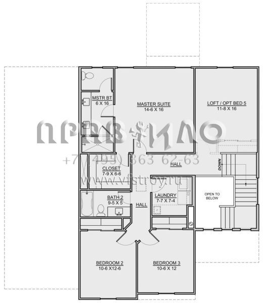 Проект двухэтажного дома с гаражом на три и более машин в прибрежном стиле S5-216 (7306-00022)