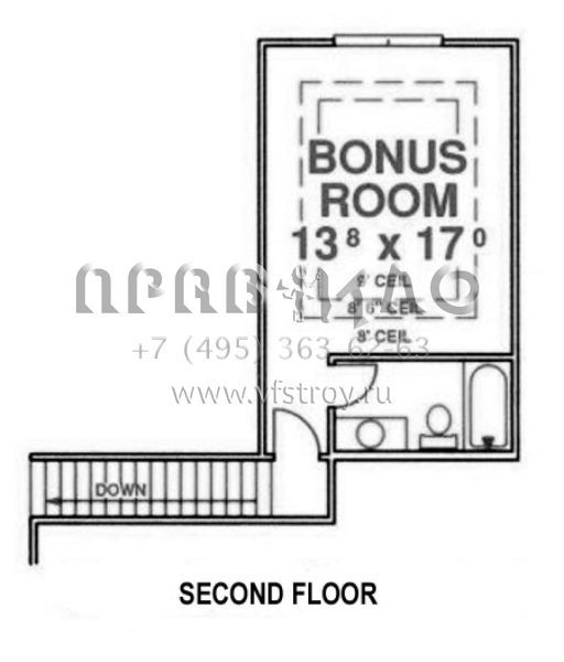 Проект одноэтажного дома с гаражом на две машины в стиле Ранчо S5-199 (4766-00098)