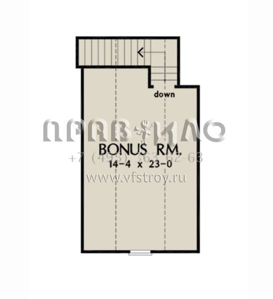 Проект одноэтажного дома с гаражом на две машины в стиле Ранчо S5-167 (2865-00206)