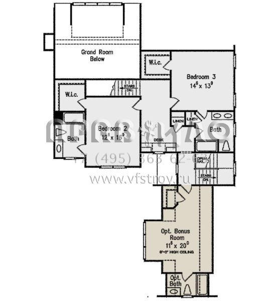 Проект двухэтажного дома с гаражом на две машины в английском стиле S5-312 (8594-00182)