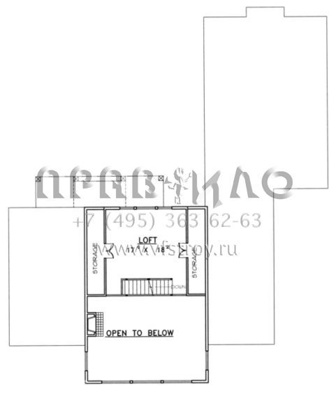 Проект двухэтажного дома с гаражом на три и более машин в современном стиле S5-381 (039-00340)