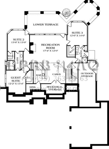 Проект одноэтажного дома с гаражом на две машины в современном стиле S5-375 (3323-00341)