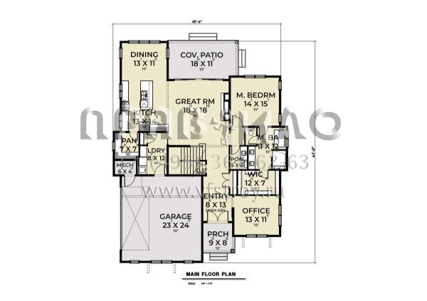 Проект двухэтажного дома с гаражом на две машины в современном стиле S5-296 (2464-00105)