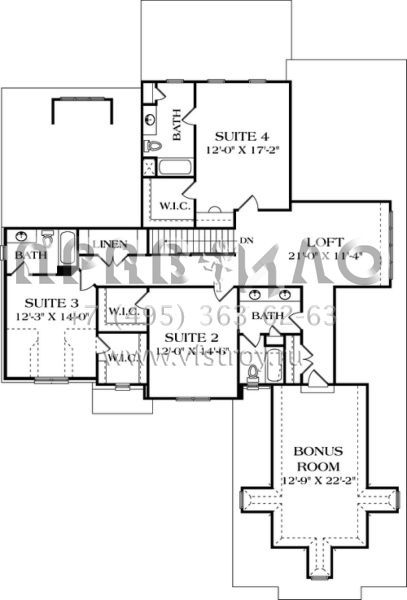Проект двухэтажного дома с гаражом на две машины в английском стиле S5-360 (3323-00382)