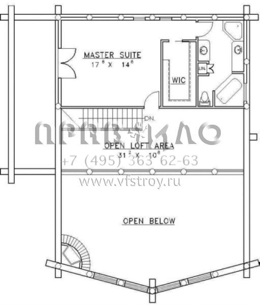 Проект двухэтажного дома без гаража в русском стиле S5-346 (039-00013)