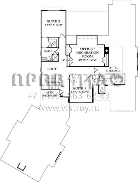 Проект двухэтажного дома с гаражом на три и более машин в английском стиле S5-397 (3323-00631)