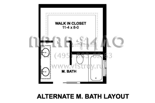 Проект одноэтажного дома без гаража в стиле Ранчо S5-95 (2699-00003)