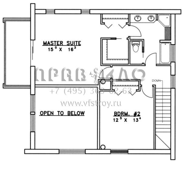 Проект двухэтажного дома без гаража в современном стиле S5-145 (039-00073)