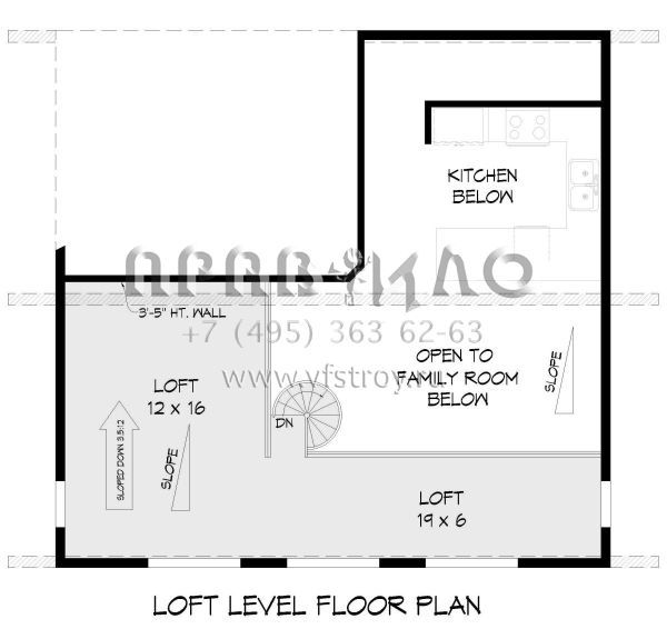 Проект трехэтажного дома с гаражом на две машины в современном стиле S5-179 (940-00750)