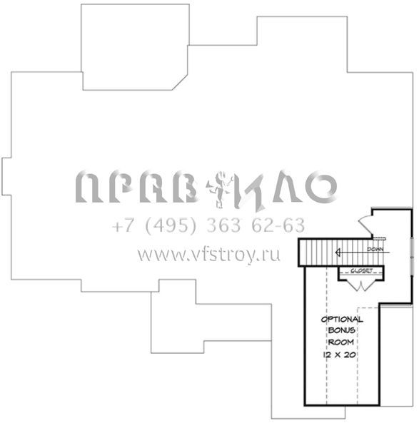 Проект одноэтажного дома с гаражом на две машины в американском стиле S5-213 (6082-00019)