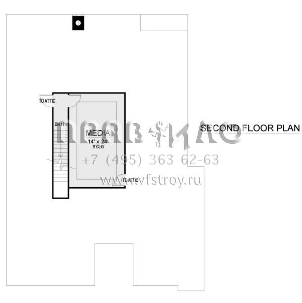 Проект двухэтажного дома с гаражом на две машины в английском стиле S5-271 (5445-00522)
