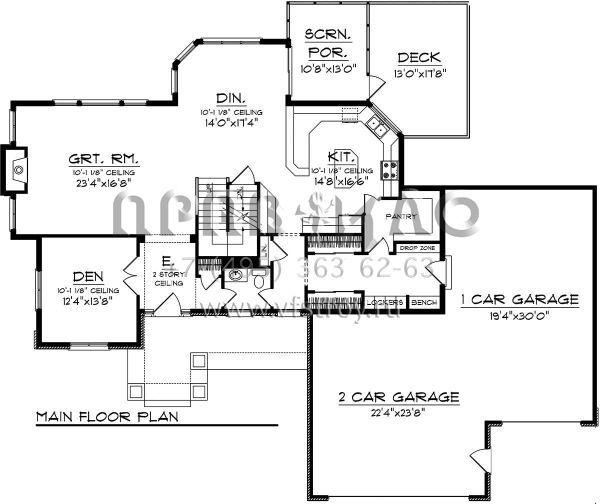 Проект двухэтажного дома с гаражом на три и более машин в американском стиле S5-288 (1020-00246)