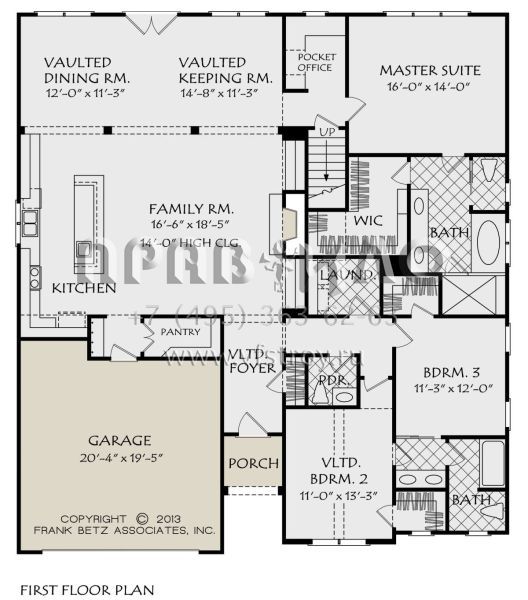 Проект двухэтажного дома с гаражом на две машины в стиле Ранчо S5-206 (8594-00089)