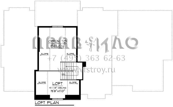 Проект одноэтажного дома с гаражом на три и более машин в скандинавском стиле S5-277 (1020-00156)