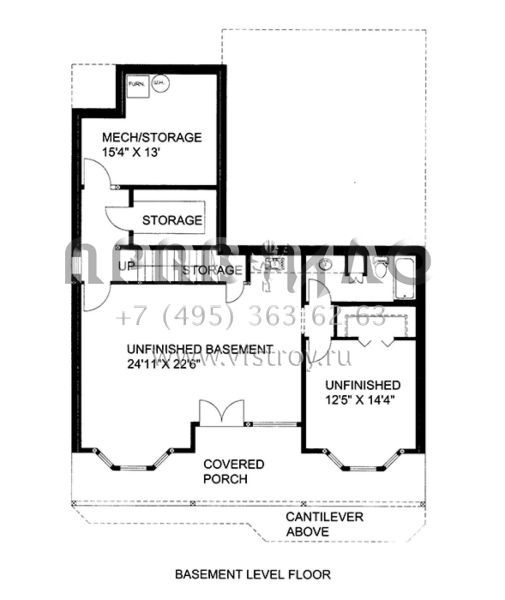 Проект двухэтажного дома с гаражом на две машины в американском стиле S5-336 (039-00620)