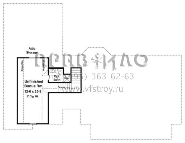Проект одноэтажного дома с гаражом на две машины в стиле Ранчо S5-151 (348-00172)